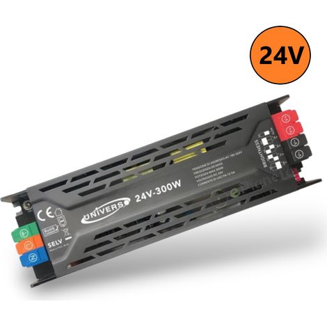 UNIVERSO RG-24V-300W ALIMENTATORE SWITCHING DIMMER CON REGOLAZIONE LUMINOSITA' DC 24V 12.5A 300W IP20 (1/4)