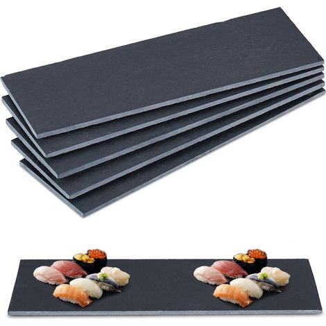 Set mit 6 schieferfliesen 30 x 10 cm 8