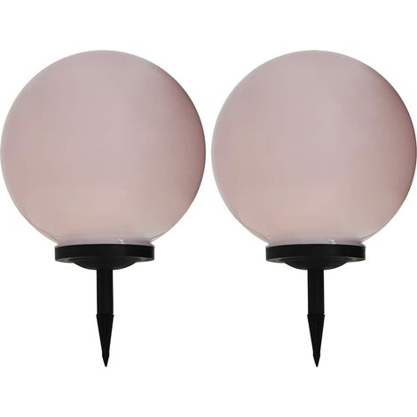 vidaXL Lámparas solares esféricas de exterior 2 uds LED RGB 40 cm (1/5)