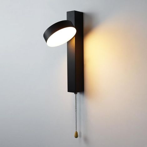Applique Murale Interieur,avec Interrupteur,Rotatifs 360°,Blanc chaud 3000K (1/5)