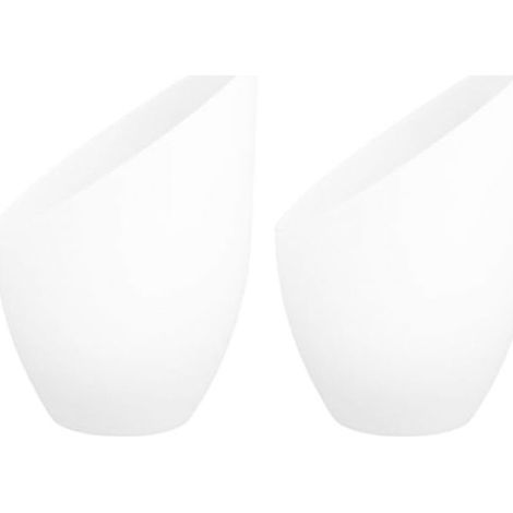 paralumi in plastica a ferro di cavallo, dimensioni 5,35 x 4,33 x 1,38 pollici, paralumi di ricambio per lampade da tavolo decorative per soggiorno, ufficio, camera da letto, foro centrale da 35 mm (1/5)