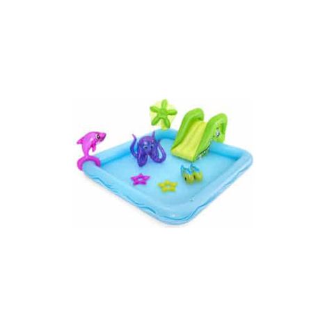 BESTWAY Parque infantil acuático Fantastic Aquarium 239 x 206 x 86 cm con fuente