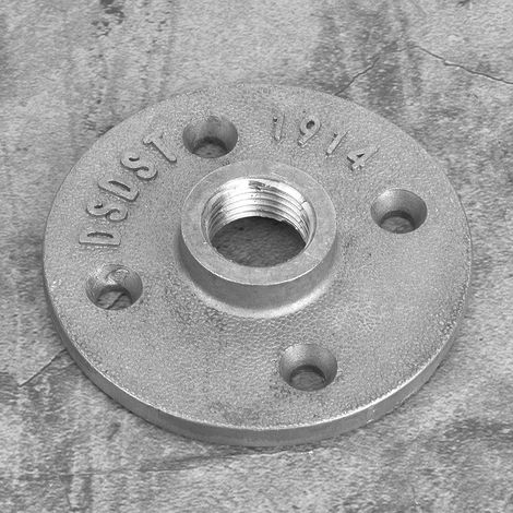 10 Stück DN15 1/2 Zoll 4-Loch Flansch-Bodenflansch Aluminiumlegierung Gewinde-Regalbefestigungsfußrohrverschraubungen (1/5)