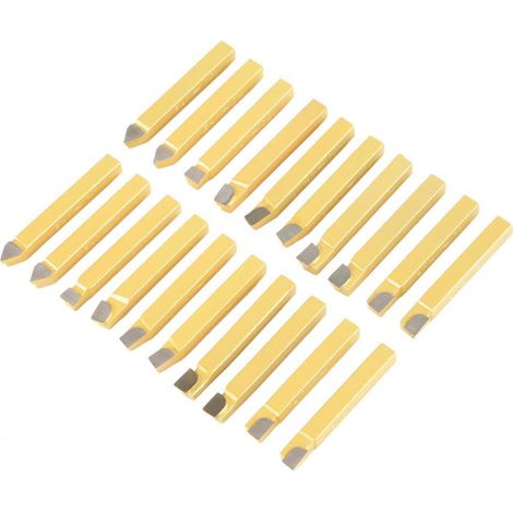 20 Pièces Outils de Tour 1/4" à Pointe Carbure pour Soudage, Fraisage et Tournage (1/5)