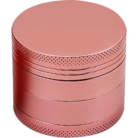 Broyeur à herbes et épices 50 mm, 4 niveaux, alliage de zinc, poignée robuste, efficace, rose (1/5)