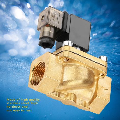 Électrovanne à action directe en laiton G1 filetage 1 pouce, 1 pièce, modèle PU220-08, pour eau (1/5)