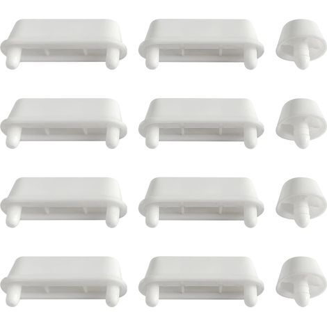 12 pieces toilet seat bumpers, toilet seat bumpers, shock-absorbing pads for wooden toilet seats (1/5)