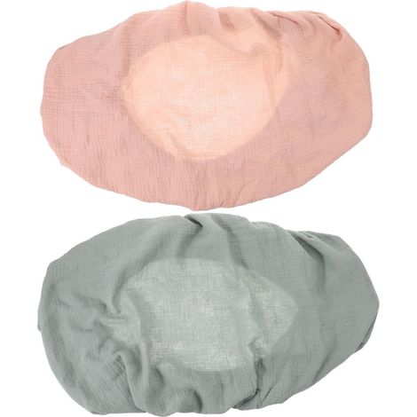 2 Pièces Drap-Housse de Berceau Bébé en Mousseline (1/5)