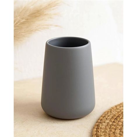 Portaspazzolino in ceramica grigio Sidney (1/2)
