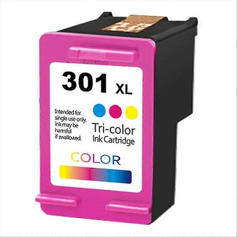 Cartouche d'encre multicolore 301XL de remplacement pour HP 301, compatible avec les imprimantes Deskjet 1000, 1050, 2050, 2630, 2540 et 2510. (1/5)