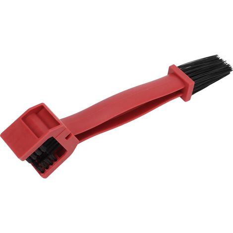 Lave-chaîne de moto et vélo, brosse de nettoyage pour chaîne de bicyclette, outil de lavage, accessoires de vélo, rouge (1/5)