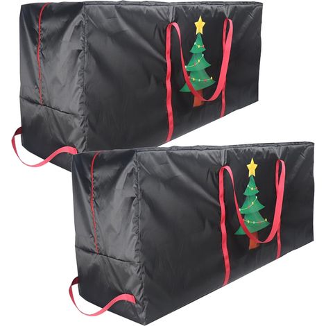 sacs de rangement pour sapin Noël adaptés aux arbres artificiels 7 pieds en imperméables Plastique (1/5)