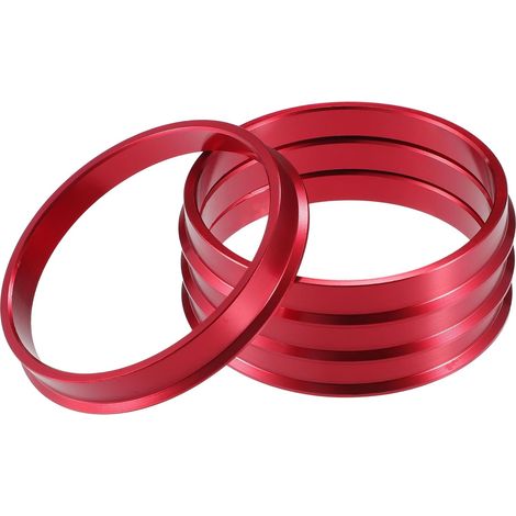 Hub Centring Rings Od 73.1 mm ID 66.6 mm Pack of 4 Outer diameter 73.1 mm, inner 66.6 mm, thickness 10 mm, corrects vibrations, perfect fit (1/5)