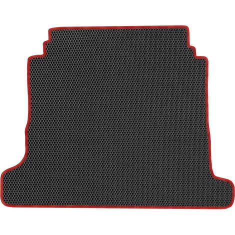 Tapis de coffre en EVA pour Nissan Patrol IV SUV (1991-1998), motif nid d'abeille noir (1/5)