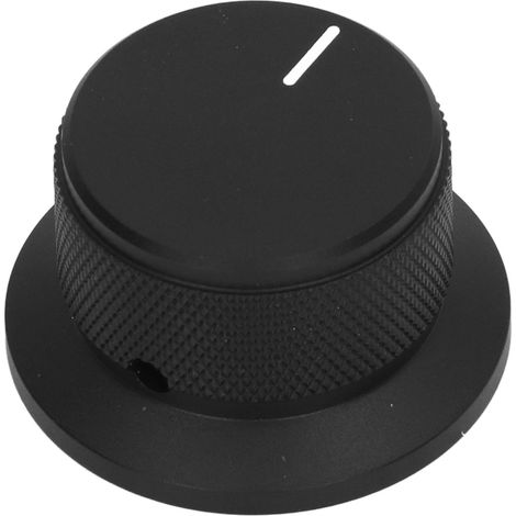 Bouton de guitare en forme de chapeau, moderne et élégant, aluminium léger, pour ampli basse, noir, pièce de rechange (1/5)