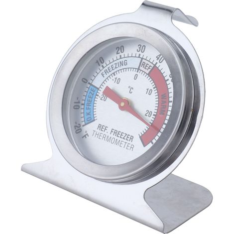 Thermomètre réfrigérateur inox précision haute cadran, idéal cuisine maison restaurant, indicateur température fiable, outil mesure froid professionnel (1/5)