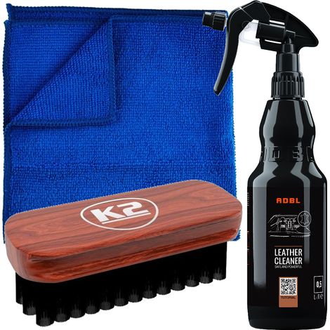 Detergente per pelle Adbl + spazzola PER la pulizia di rivestimenti in pelle (1/5)