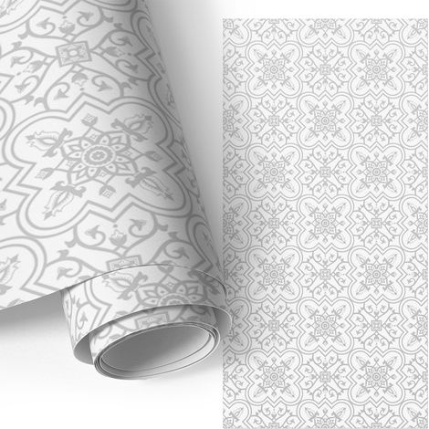 Möbelfolie - Selbstklebend - Klebefolie - Wasserfest - für Arbeitsplatte - Küchenschränke - Orientalische Ornamente 50x100 cm