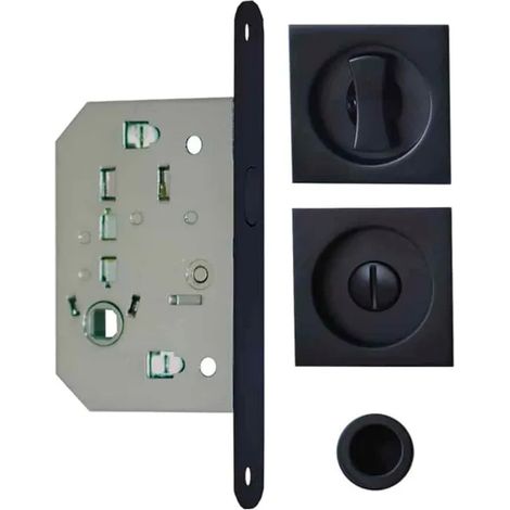 Moderne schwarze Türgriff-Kit für Schiebetüren