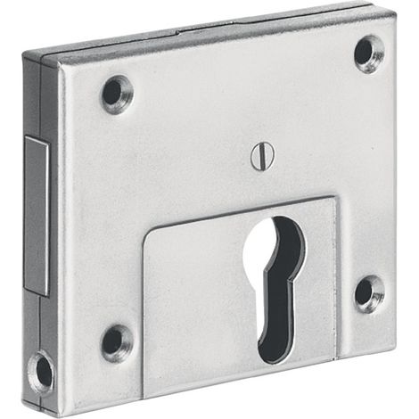 AMF 11353 Riegelschloss 49 DIN links / rechts PZ mit Flachschließblech 60 mm