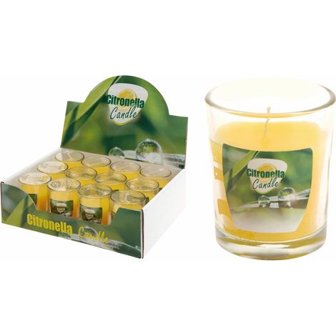 Candela al limone in vaso di vetro 5 cm (1/2)