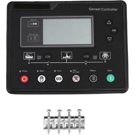 Groupe électrogène 6120U, contrôleur LCD, démarrage automatique, boîtier de commande ATS, panneau de charge des bornes, ALT (1/5)
