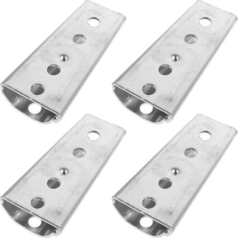 4pcs Connecteurs de Canapé Quincaillerie pour Pieds de Canapé en Fer Argenté, Coulissants Coniques, Connexion Stable et Installation Facile pour Réparation et Bricolage Mobilier (1/5)