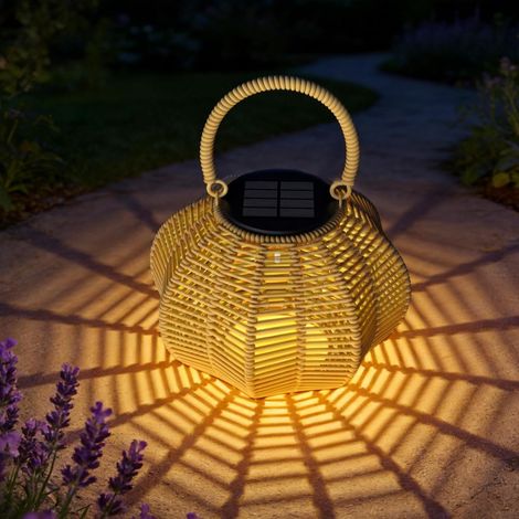Lampe Solaire Exterieur, 2 Lanterne Solaire Exterieur Étanche IP65 Suspension Luminaire, Décoration Jardin, Adaptée aux Balcons Terrasse Cours et Camping Fête, Cadeaux Jardinage (1/5)