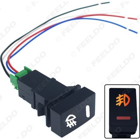 Suitable for modifying the work light switch, fog light switch and 12V wiring harness of Honda Fit/City. (1/5)