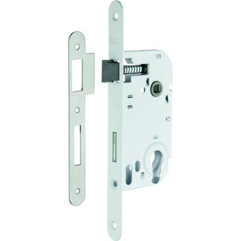 Serrure encastrable à cylindre 50mm – Coffre acier 10mm – Compatible cylindre laiton avec 3 clés – Mécanisme à un tour (1/5)