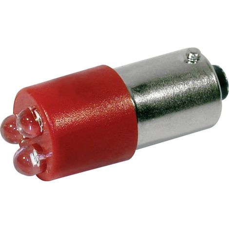 CML 18620350 Voyant de signalisation LED rouge BA9S 24 V/DC, 24 V/AC 400 mcd