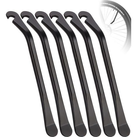 Démonte-pneus - Métal - 120 x 12 mm - Pour Vélos Tout Terrain Route et Pliants - Lot de 6 (1/5)