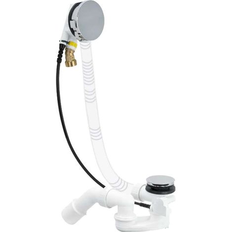 Villeroy & Boch Accesorios - Juego de desagüe y rebosadero para bañera con llenado, cromo U90960361