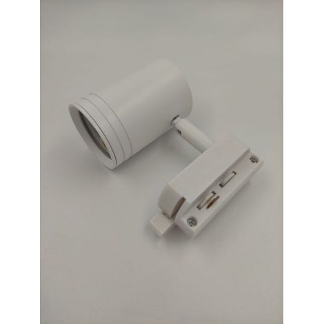 Portafaretto Faretto GU10 Bianco per Binario Monofase P26-GU10-B