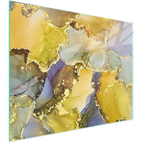Glasschneidebrett 52x40 Marmor