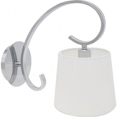 Wenden Sie Bogota 1xe14 Chrome White Screen 25x15x28 cm an