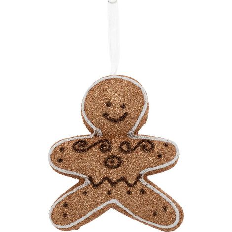 Omino di pan di zenzero soggetto in polistirolo h.15cm marrone - Feeric lights & christmas (1/2)