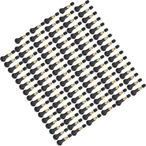 100 valves de pneu de rechange universelles avec mécanisme à enclenchement pour voitures et motos (TR413) (1/5)