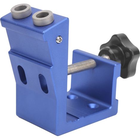 Schrägloch-Positionierhilfe, 2-Loch-Taschen-Positionierwerkzeug für Holzbearbeitung, 10 mm–35 mm (1/5)