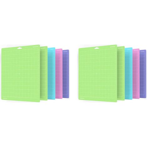 Paquet de 10 Tapis de Découpe pour 3/Maker/Explore 3/Air 2/Air/One(12X12 Pouce) Accessoires pour Tapis de Cricket Matelassés (1/5)