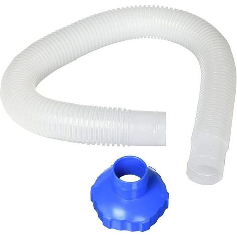 Tuyau Et Adaptateur pour Écumoire De Piscine Hors Sol, ABS Kit De Remplacement pour Piscine Extérieure, Tuyau Skimmer, Tuyau De Remplacement pour Écumoire De Pièce De Rechange, À Utiliser (1/5)