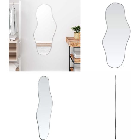 Wandspiegel Silbern 100x45 cm - Wandspiegel - Spiegel Dekorativ - Wohnzimmerdeko - Schlafzimmerdekor - Badspiegel - Home & Living (1/5)