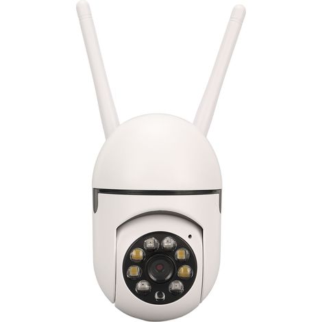 Caméra de sécurité 1080p HD 2,4 GHz WiFi avec appel bidirectionnel, alarme de mouvement, caméra intelligente pour la maison, prise européenne 100-240 V (1/5)