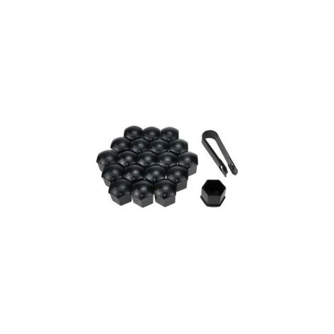 Set d'embouts de goujons de roue de roue hexagonal, 17 mm 20 pcs + outil pour le retrait de noir (1/5)