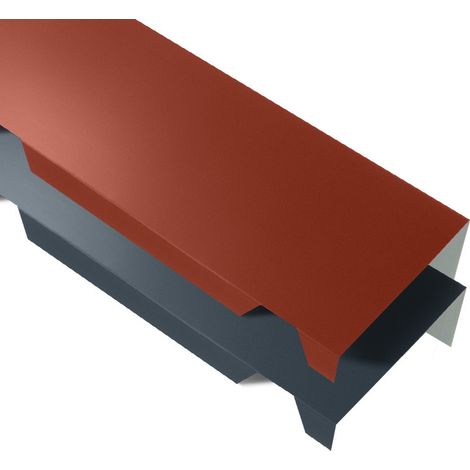 Faîtière simple crantée 2100 mm QuadCore KS1000RW  Coloris: Gris Anthracite  RAL 7016