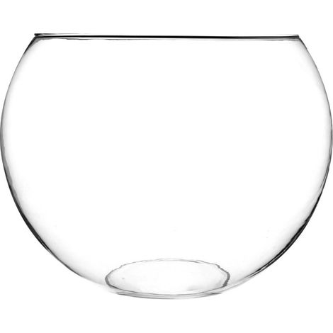 Atmosphera – Vase en verre boule 30cm – Transparent – Design moderne pour intérieur – Idéal pour fleurs coupées ou décoration (1/2)