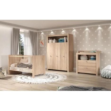 Trend-team Olivia Sonoma Babyzimmer Set Eiche Natur