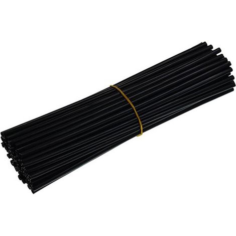 72pcs habillages de rayons de vélo décoratifs, enveloppes universelles pour roues, finitions noires pour VTT et moto tout-terrain (1/5)