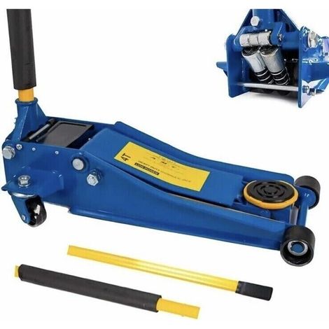 CRIC CRIK AUTO 4 TON RIBASSATO IDRAULICO BASSO CARRELLO OFFICINA CRIC BASSO