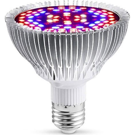(Rot, Blau, Weiß, Infrarot, Ultraviolett) LED-Pflanzenlampe – Vollspektrum – 30 W – E27 – 2000 lm (1/5)